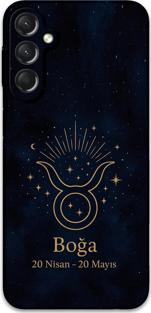 Galaxy A35 Uyumlu Boğa Burcu Desenli Telefon Kılıfı + Ekran Koruyucu - 5769
