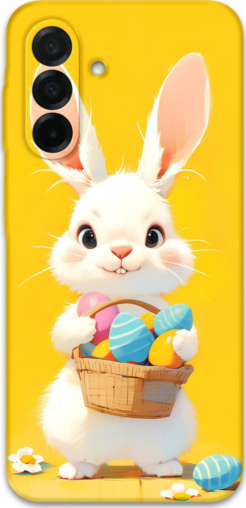 Galaxy A26 Uyumlu Tavşan Desenli Telefon Kılıfı + Ekran Koruyucu - 5806