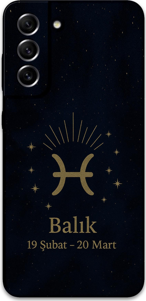 Galaxy S21 Fe Uyumlu Balık Burcu Desenli Telefon Kılıfı + Ekran Koruyucu - 5779