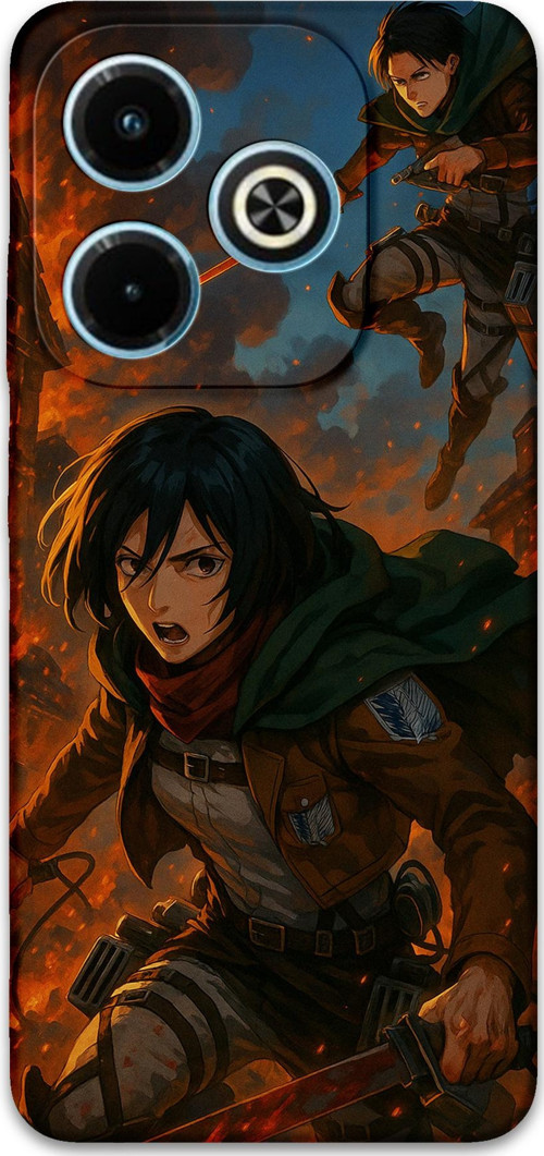 İnfinix Hot 40İ Uyumlu Anime Desenli Telefon Kılıfı + Ekran Koruyucu - 5744
