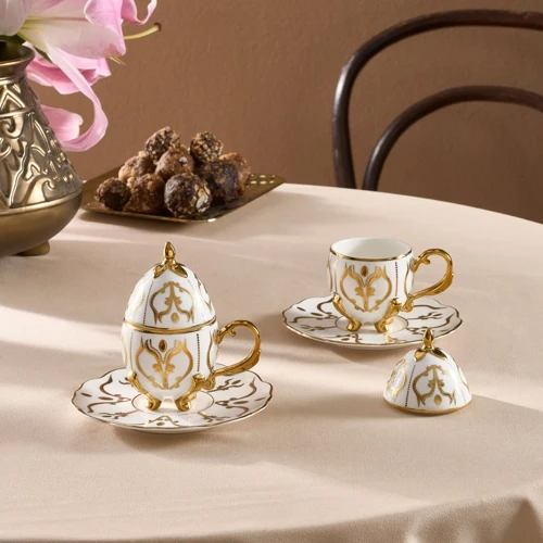 Faberge Egg 2 Kişilik Kahve Fincan Takımı 90 ml