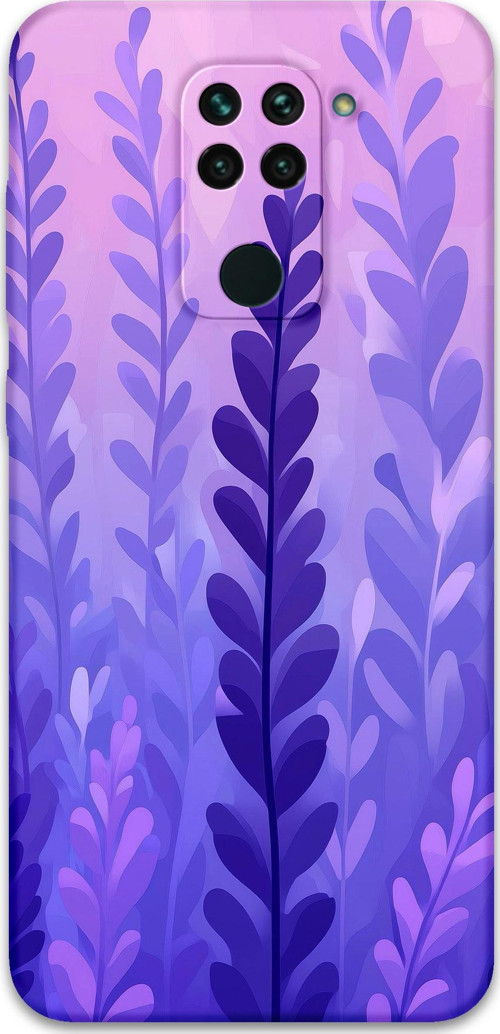 Xiaomi Redmi Note 9 Uyumlu Çiçek Desenli Telefon Kılıfı + Ekran Koruyucu - 5798