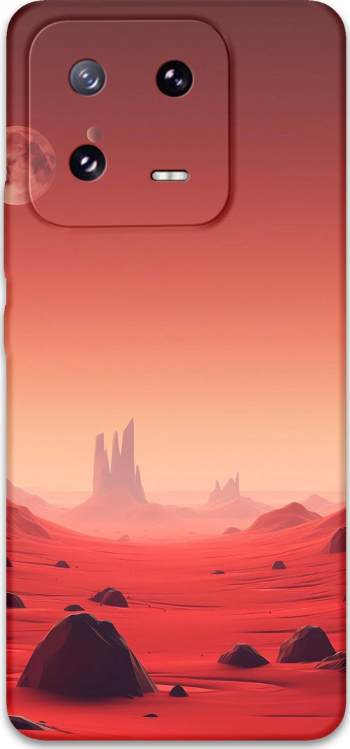 Xiaomi Mi 13 Pro Uyumlu Uzay Desenli Telefon Kılıfı + Ekran Koruyucu - 5859