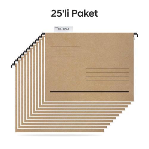 kart ASD2003 Plastik Çubuklu Askılı Telli Dosya 25' li Paket