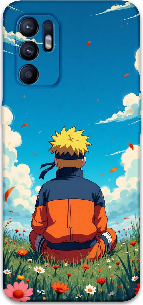 Oppo Reno 6 Uyumlu Anime Desenli Telefon Kılıfı + Ekran Koruyucu - 5747