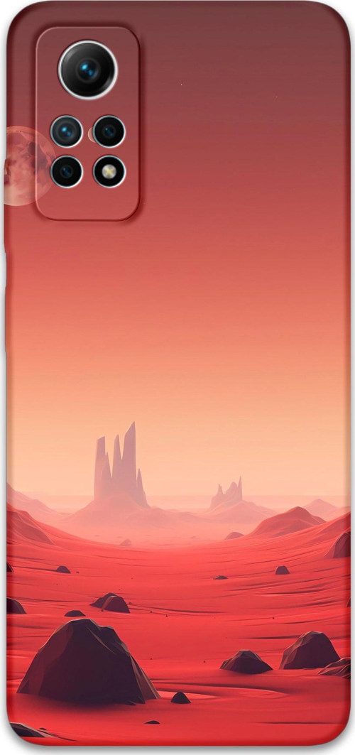 Xiaomi Redmi Note 12 Pro 4G Uyumlu Uzay Desenli Telefon Kılıfı + Ekran Koruyucu - 5859