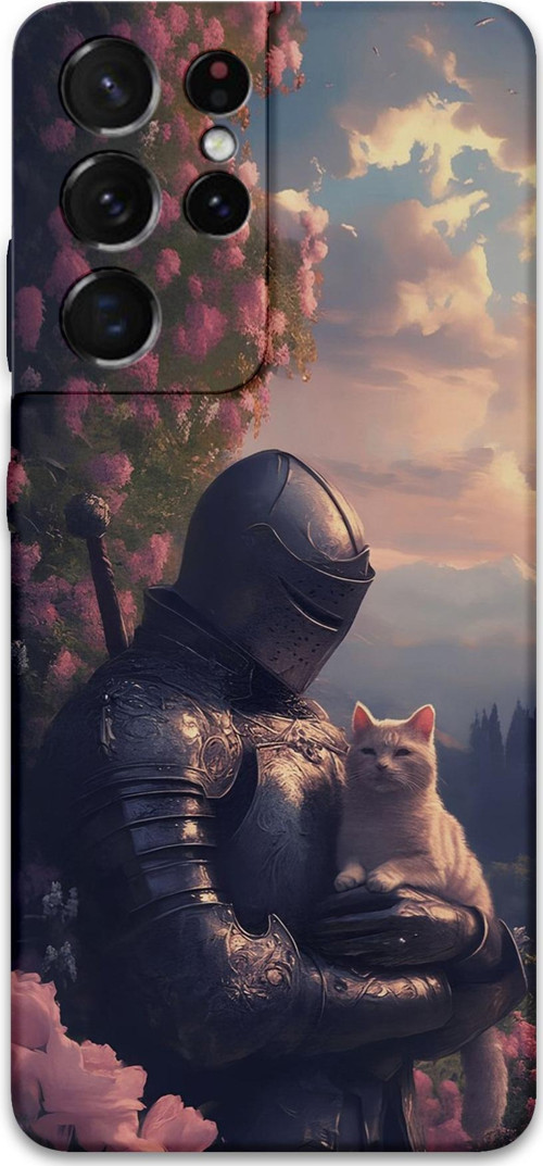 Galaxy S21 Ultra Uyumlu Retro Desenli Telefon Kılıfı + Ekran Koruyucu - 5845