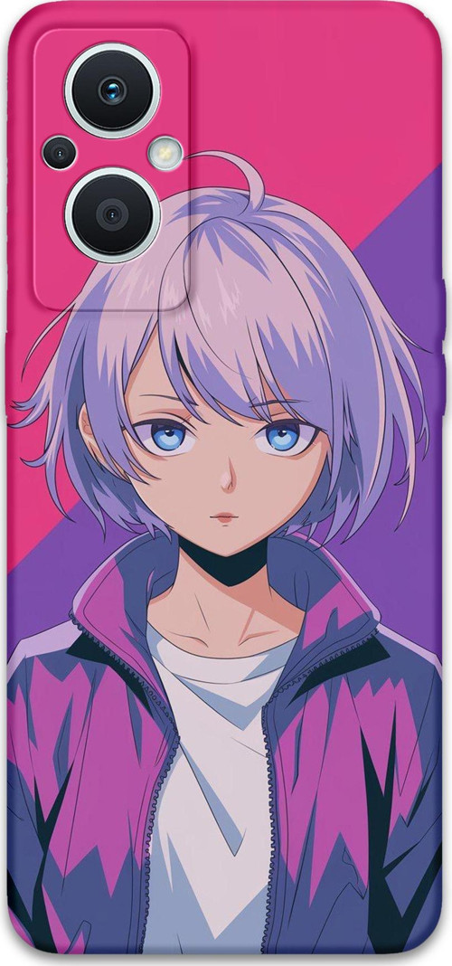Oppo Reno 7 Lite Uyumlu Anime Desenli Telefon Kılıfı + Ekran Koruyucu - 5742