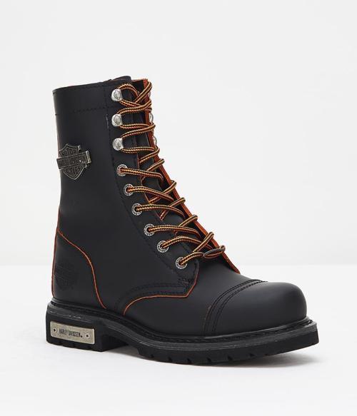 Colmar Black/Orange Yağlı Deri Kadın Bot