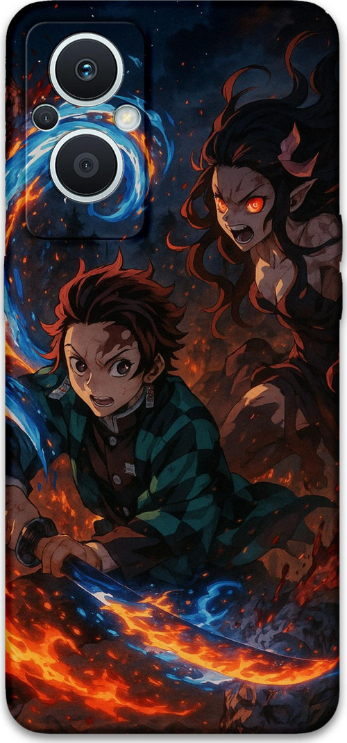 Oppo Reno 7 Lite Uyumlu Anime Desenli Telefon Kılıfı + Ekran Koruyucu - 5745