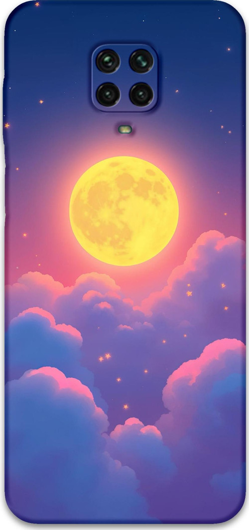 Xiaomi Redmi Note 9S Uyumlu Uzay Desenli Telefon Kılıfı + Ekran Koruyucu - 5869