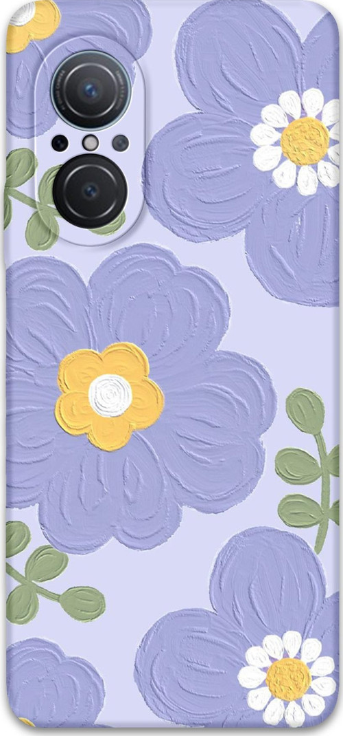 Huawei Nova 9 Se Uyumlu Çiçek Desenli Telefon Kılıfı + Ekran Koruyucu - 5799