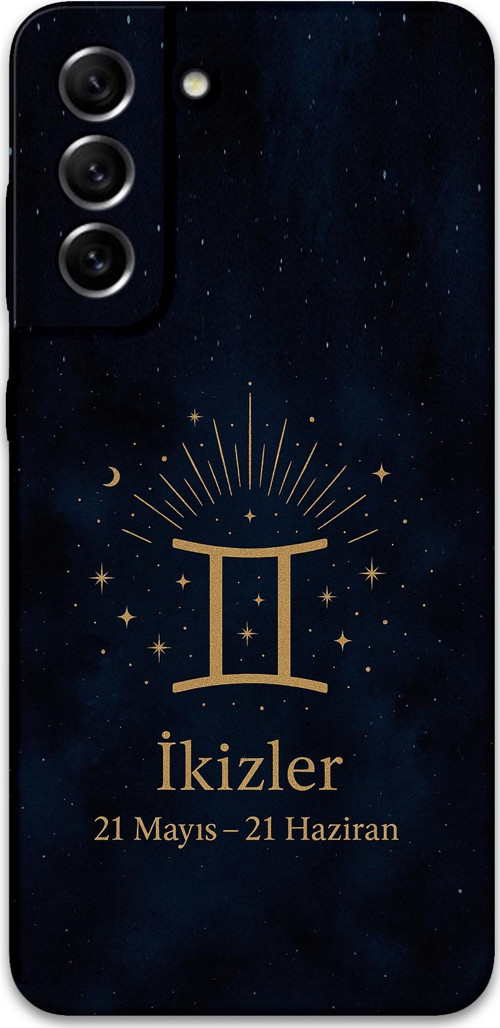 Galaxy S22 Plus Uyumlu İkizler Burcu Desenli Telefon Kılıfı + Ekran Koruyucu - 5770
