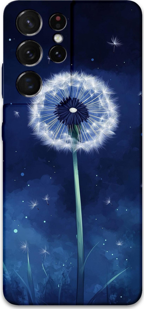 Galaxy S21 Ultra Uyumlu Çiçek Desenli Telefon Kılıfı + Ekran Koruyucu - 5787