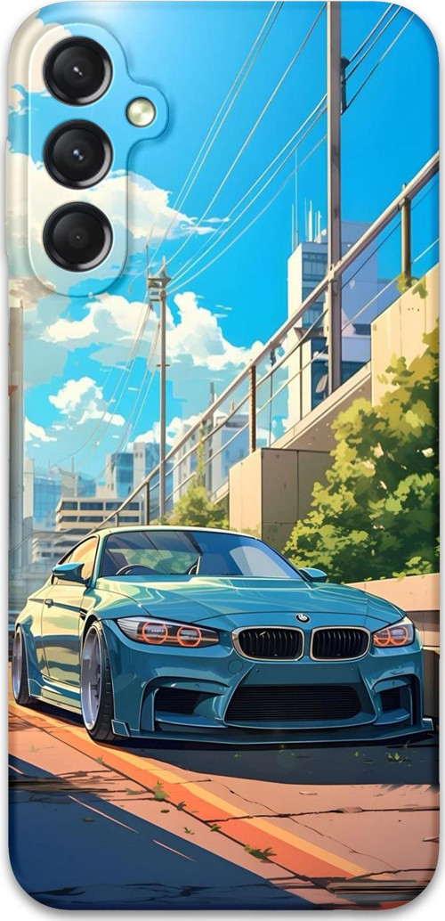 Galaxy A25 Uyumlu Araba Desenli Telefon Kılıfı + Ekran Koruyucu - 5760
