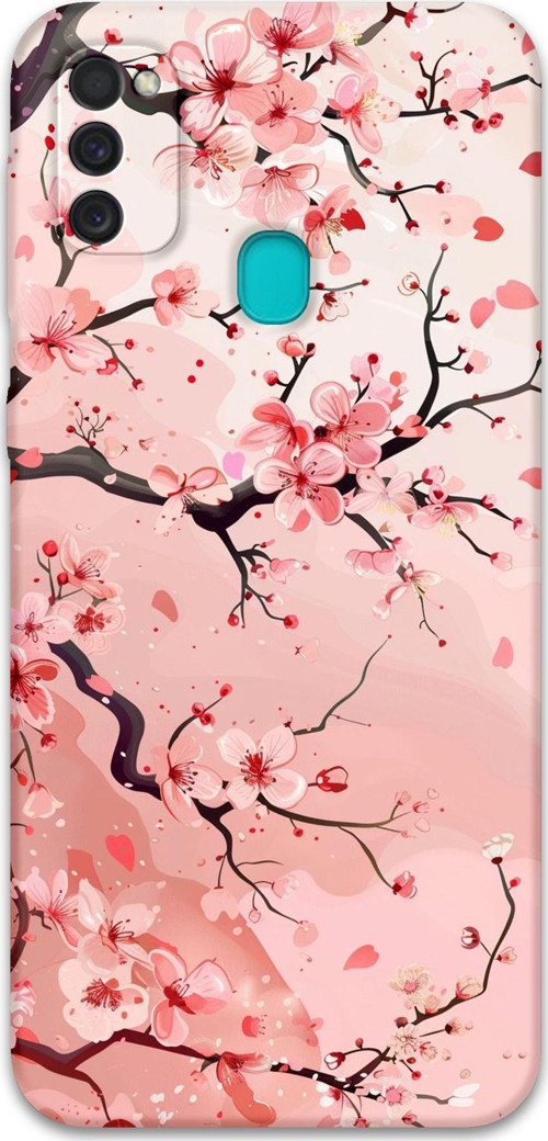 Galaxy M21 Uyumlu Tavşan Desenli Telefon Kılıfı + Ekran Koruyucu - 5808