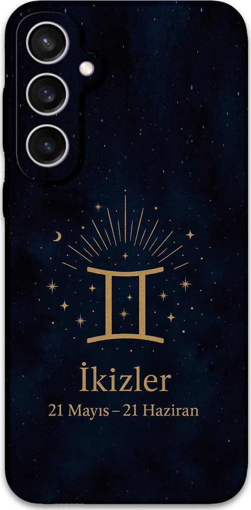 Galaxy S23 Uyumlu İkizler Burcu Desenli Telefon Kılıfı + Ekran Koruyucu - 5770