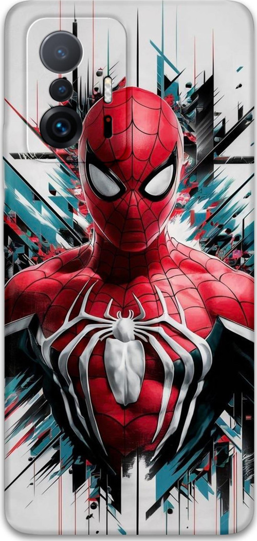Xiaomi Mi 11T Pro Uyumlu Spiderman Desenli Telefon Kılıfı + Ekran Koruyucu - 5831