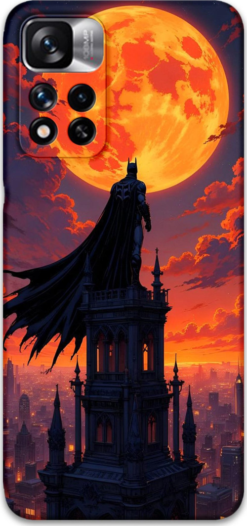 Xiaomi Redmi Note 11 Pro Plus 5G Uyumlu Batman Desenli Telefon Kılıfı + Ekran Koruyucu - 5829
