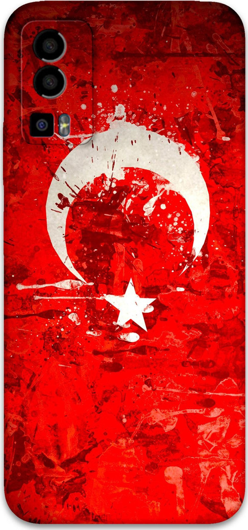 Gm 23 Uyumlu Türk Bayrağı Desenli Telefon Kılıfı + Ekran Koruyucu - 5847