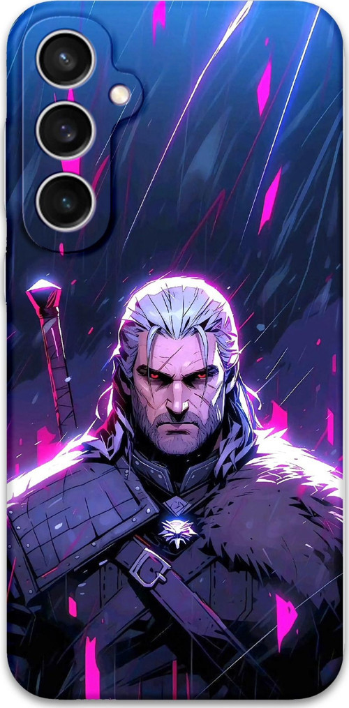 Galaxy S25 Plus Uyumlu Geralt Desenli Telefon Kılıfı + Ekran Koruyucu - 5826