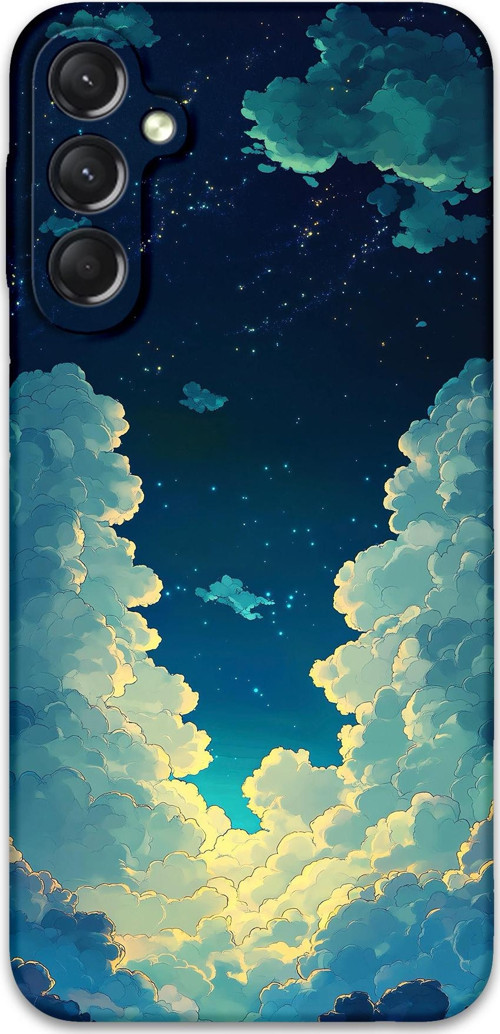 Galaxy A04S Uyumlu Uzay Desenli Telefon Kılıfı + Ekran Koruyucu - 5868