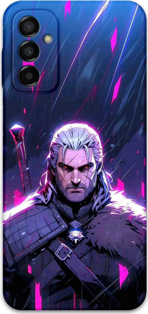 Galaxy M23 Uyumlu Geralt Desenli Telefon Kılıfı + Ekran Koruyucu - 5826