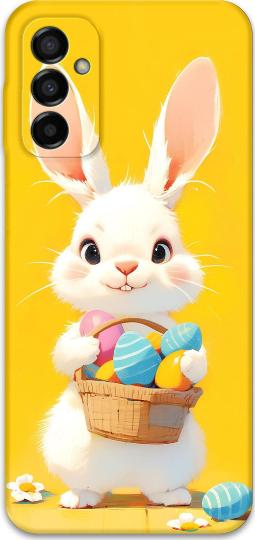 Galaxy M23 Uyumlu Tavşan Desenli Telefon Kılıfı + Ekran Koruyucu - 5806