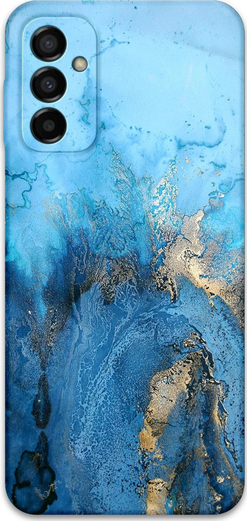Galaxy M23 Uyumlu Mermer Desenli Telefon Kılıfı + Ekran Koruyucu - 5812