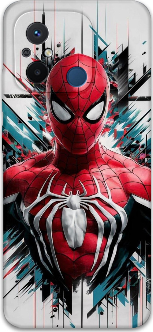 Xiaomi Redmi 12C Uyumlu Spiderman Desenli Telefon Kılıfı + Ekran Koruyucu - 5831