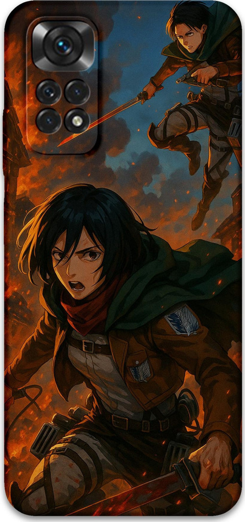 Xiaomi Redmi Note 11 Pro 5G Uyumlu Anime Desenli Telefon Kılıfı + Ekran Koruyucu - 5744