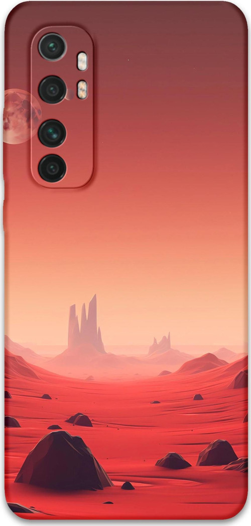 Xiaomi Mi Note 10 Lite Uyumlu Uzay Desenli Telefon Kılıfı + Ekran Koruyucu - 5859