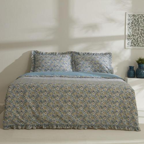 Minay 52 tel %100 Pamuk Çift Kişilik Nevresim Takımı Mavi