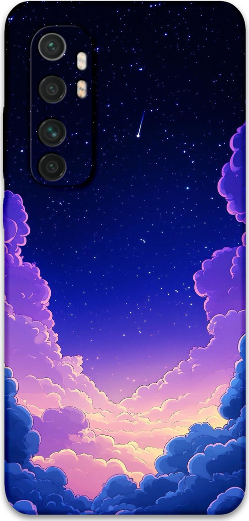 Xiaomi Mi Note 10 Lite Uyumlu Uzay Desenli Telefon Kılıfı + Ekran Koruyucu - 5867