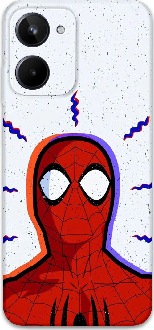 Realme 10 4G Uyumlu Spiderman Desenli Telefon Kılıfı + Ekran Koruyucu - 5830