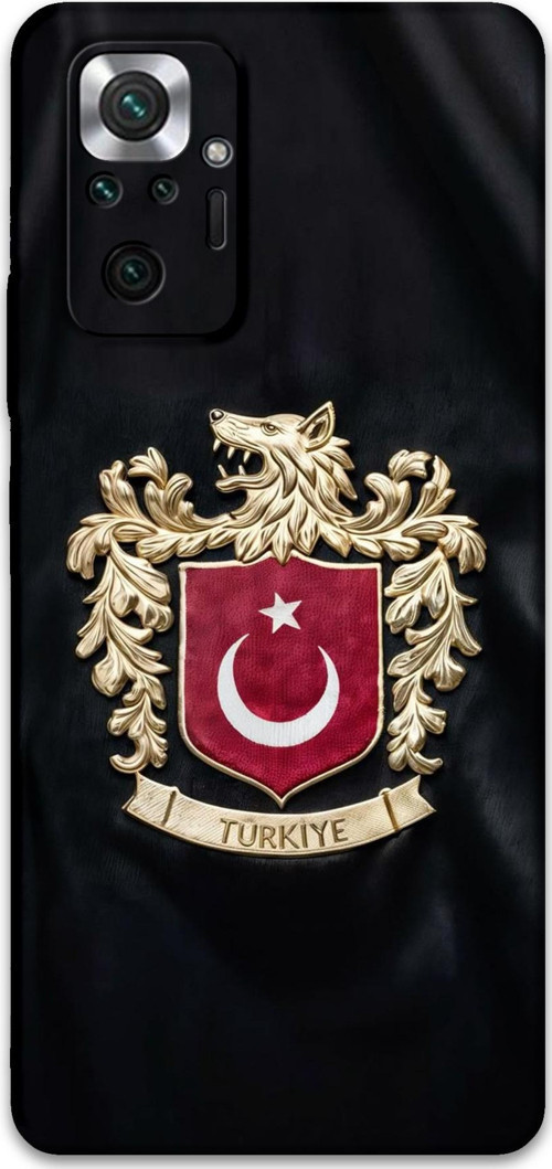 Xiaomi Redmi Note 10 Pro Uyumlu Türk Desenli Telefon Kılıfı + Ekran Koruyucu - 5855