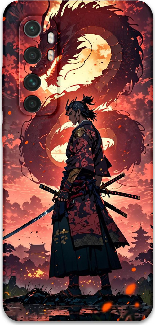 Xiaomi Mi Note 10 Lite Uyumlu Anime Desenli Telefon Kılıfı + Ekran Koruyucu - 5751
