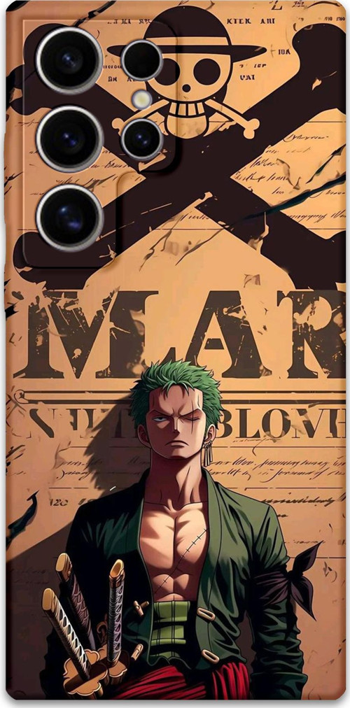 Galaxy S25 Ultra Uyumlu Anime Desenli Telefon Kılıfı + Ekran Koruyucu - 5755