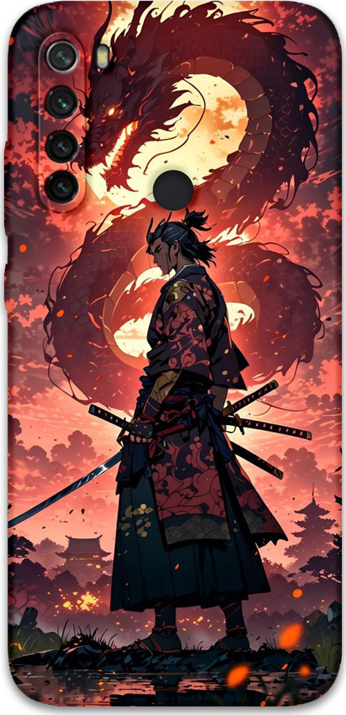 Xiaomi Redmi Note 8 Uyumlu Anime Desenli Telefon Kılıfı + Ekran Koruyucu - 5751