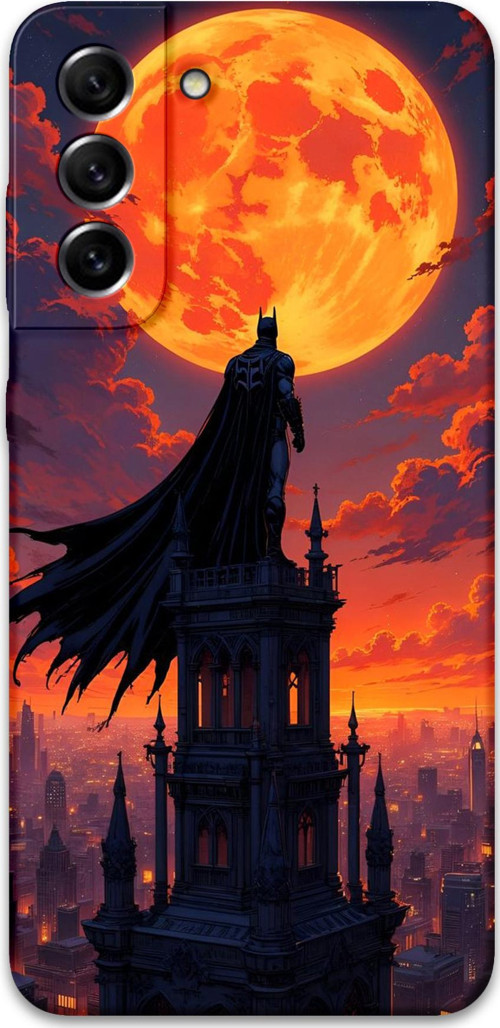 Galaxy S22 Uyumlu Batman Desenli Telefon Kılıfı + Ekran Koruyucu - 5829