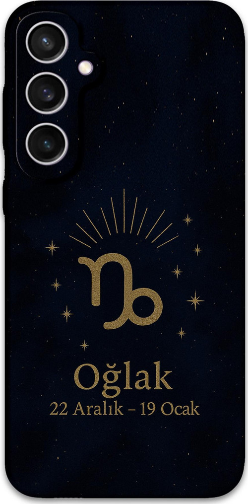 Galaxy S23 Uyumlu Oğlak Burcu Desenli Telefon Kılıfı + Ekran Koruyucu - 5777