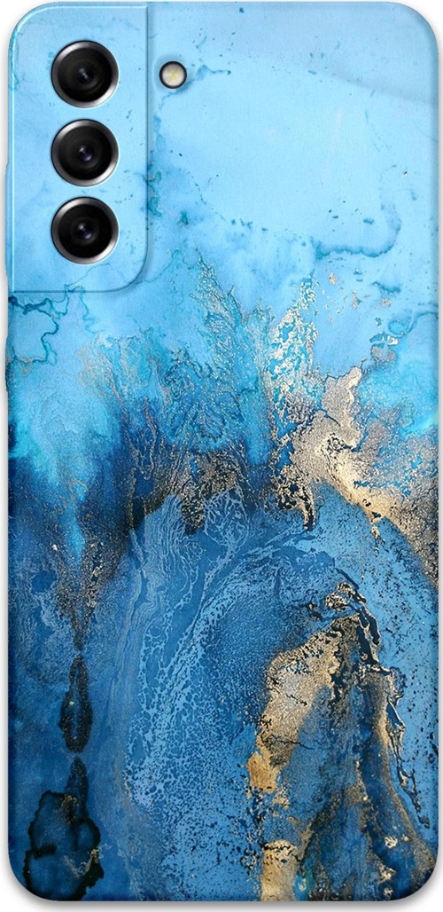Galaxy S22 Uyumlu Mermer Desenli Telefon Kılıfı + Ekran Koruyucu - 5812