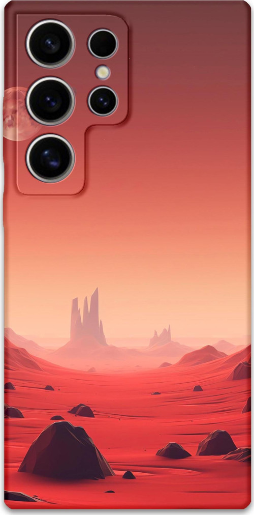 Galaxy S25 Ultra Uyumlu Uzay Desenli Telefon Kılıfı + Ekran Koruyucu - 5859
