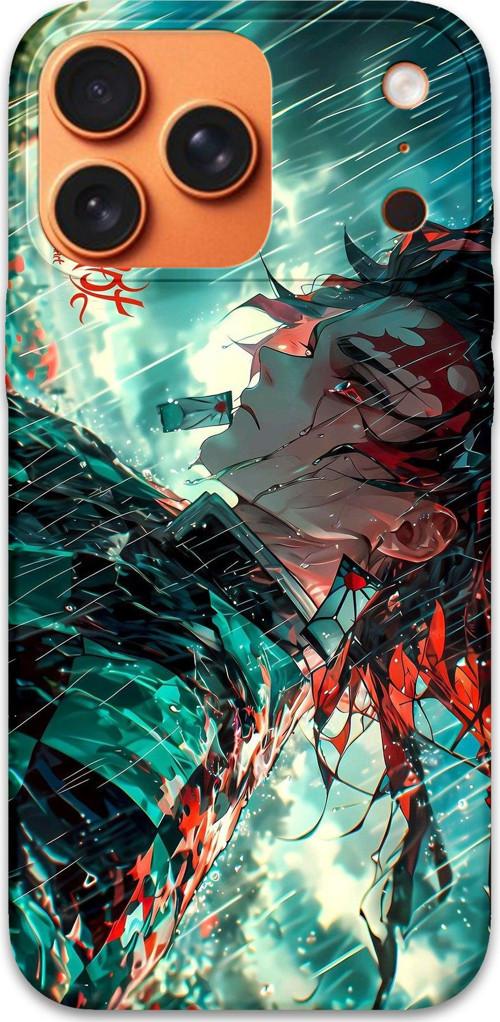 İphone 17 Pro Uyumlu Anime Desenli Telefon Kılıfı + Ekran Koruyucu - 5909