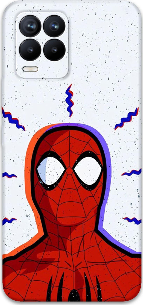 Realme 8 Pro Uyumlu Spiderman Desenli Telefon Kılıfı + Ekran Koruyucu - 5830