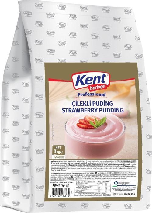 Çilekli Puding 3 Kg