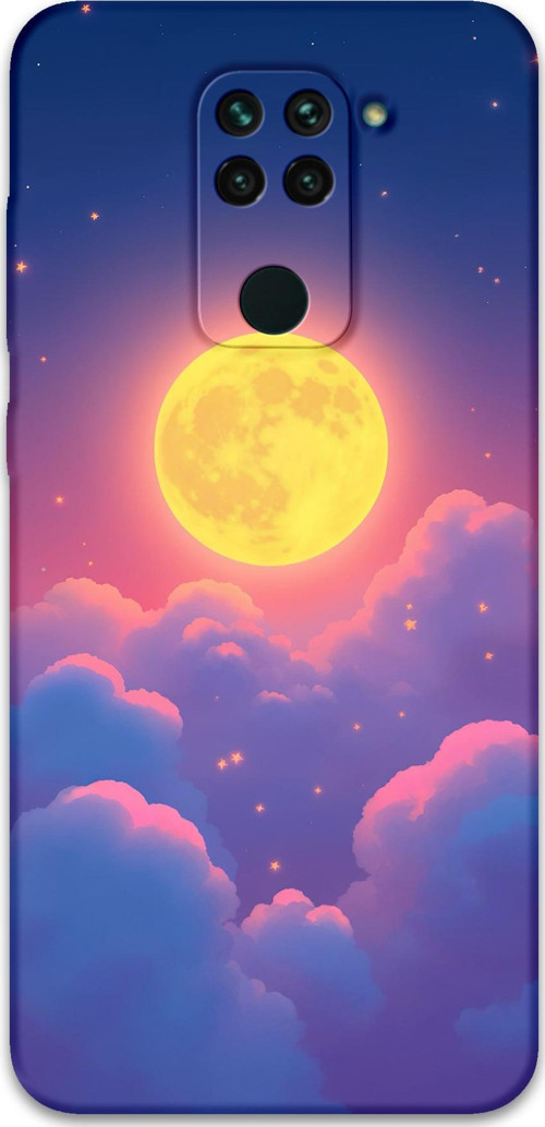 Xiaomi Redmi Note 9 Uyumlu Uzay Desenli Telefon Kılıfı + Ekran Koruyucu - 5869