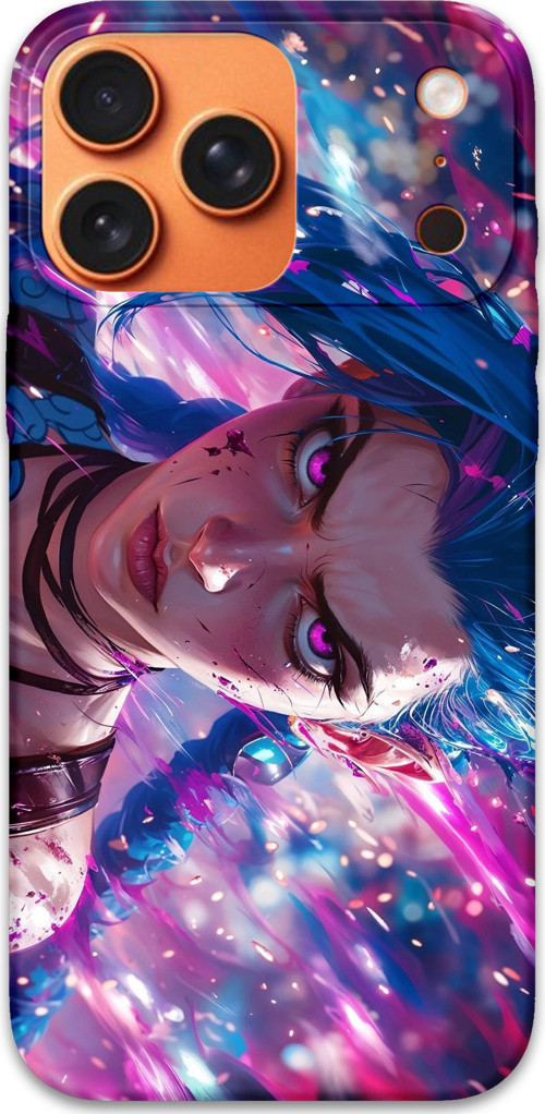 İphone 17 Pro Uyumlu Anime Desenli Telefon Kılıfı + Ekran Koruyucu - 5912
