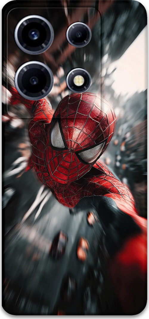 İnfinix Note 30 Vıp Uyumlu Spiderman Desenli Telefon Kılıfı + Ekran Koruyucu - 5933