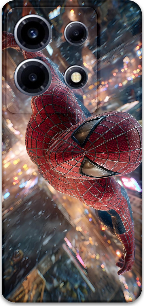 Note 30 Vıp Uyumlu Spiderman Desenli Telefon Kılıfı + Ekran Koruyucu - 5935